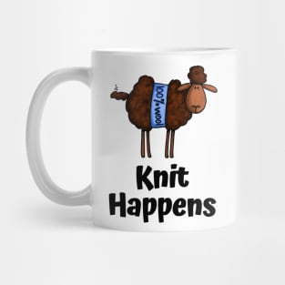 Knit Happens (Dark Sheep) Mug